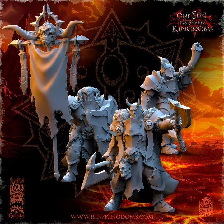 Realm of Mayhem Warriors  by Beholder Miniatures