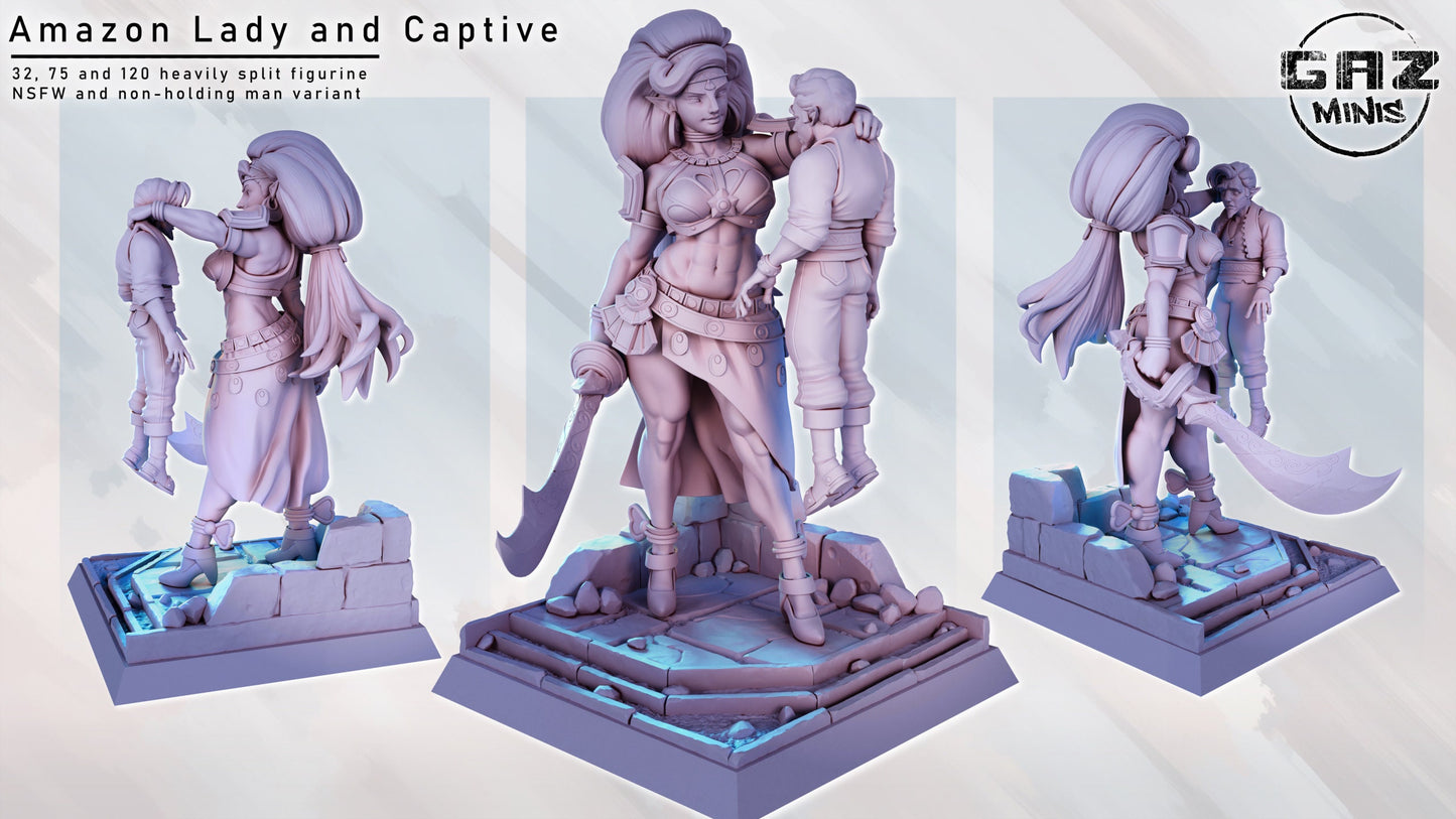 Amazon Lady and Captive by Gaz Minis