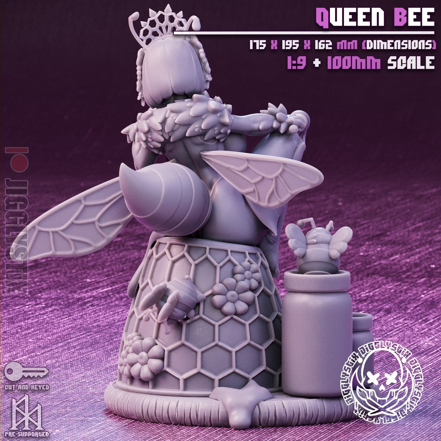 Queen Bee by Jigglystix Pin Up Factory Miniatures