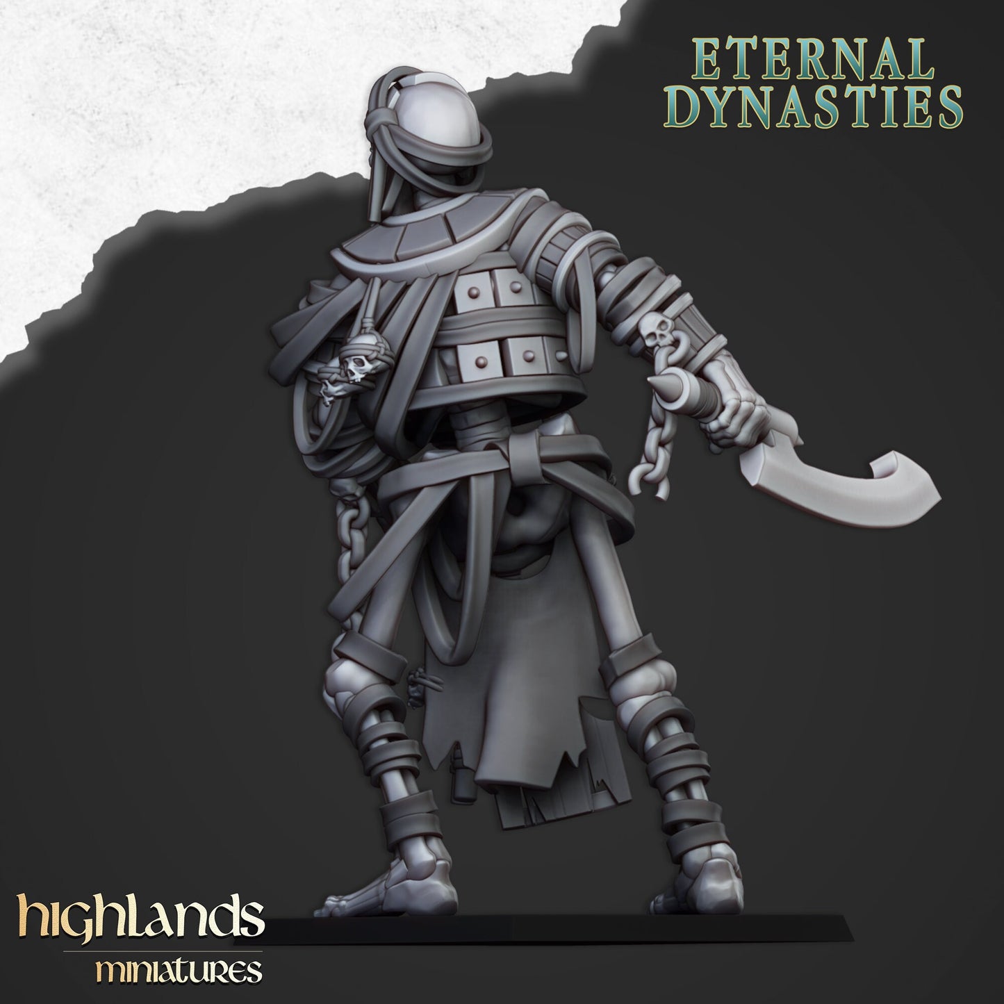 Ancient Skeletal Colossi  From Eternal Dynasties By Highland Miniatures