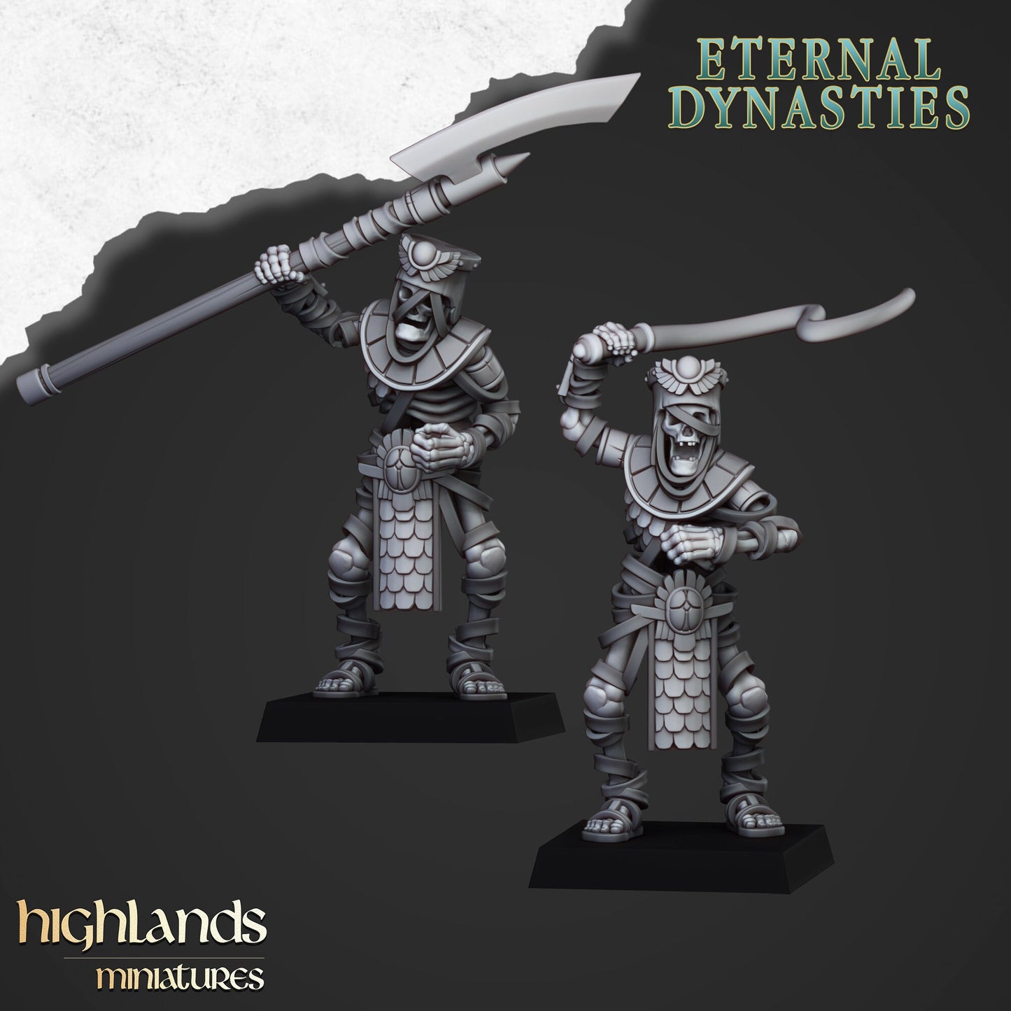 Skeleton Chariot Unit From Eternal Dynasties By Highland Miniatures