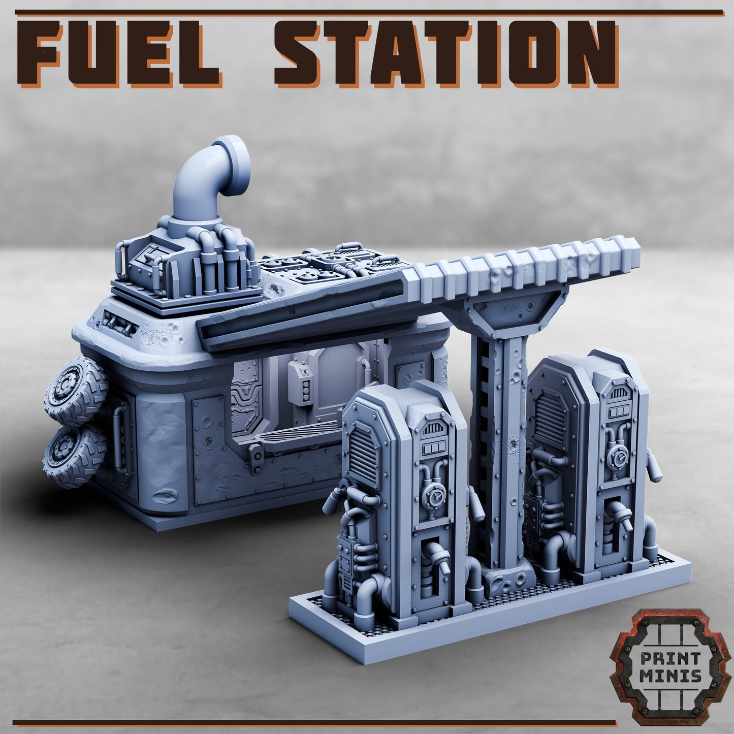 Fuel Station by Print Minis Miniatures