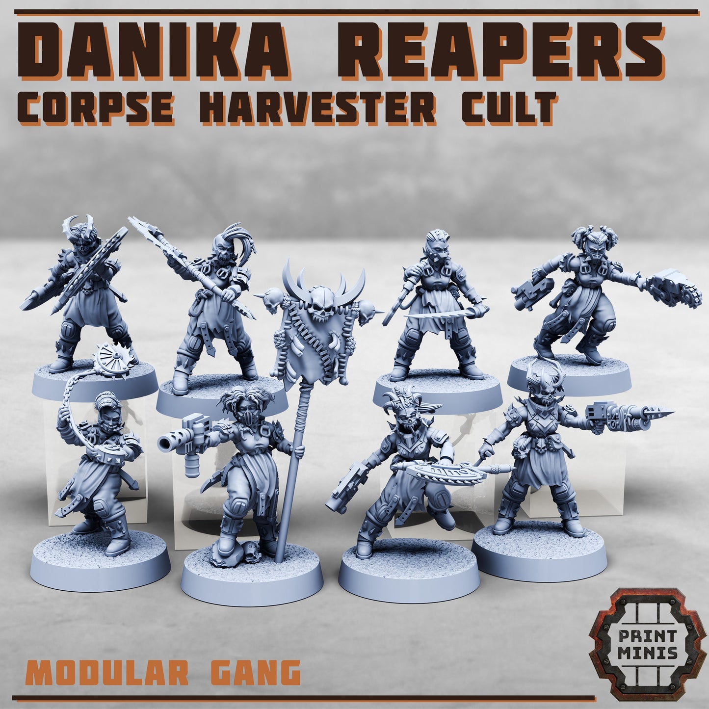 Danika Reapers Gang by Print Minis Miniatures