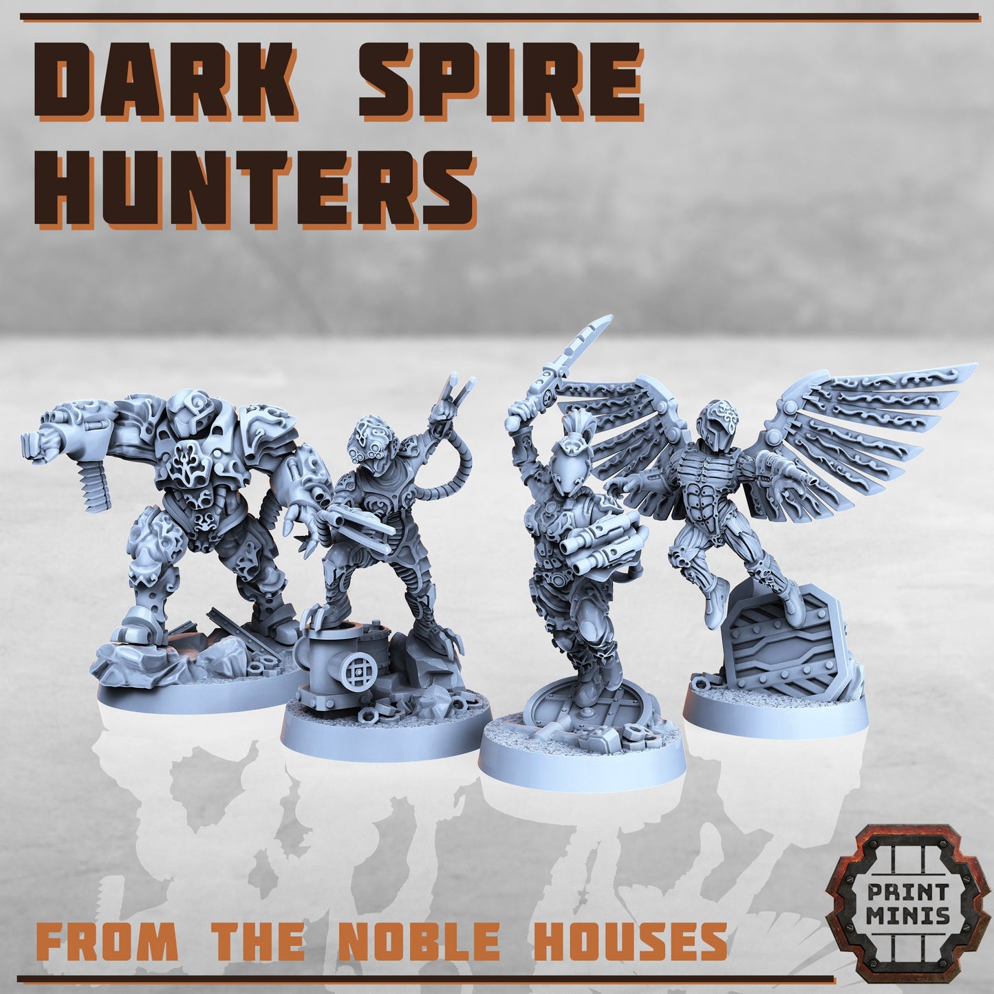 Dark Spire Hunters Gang by Print Minis Miniatures