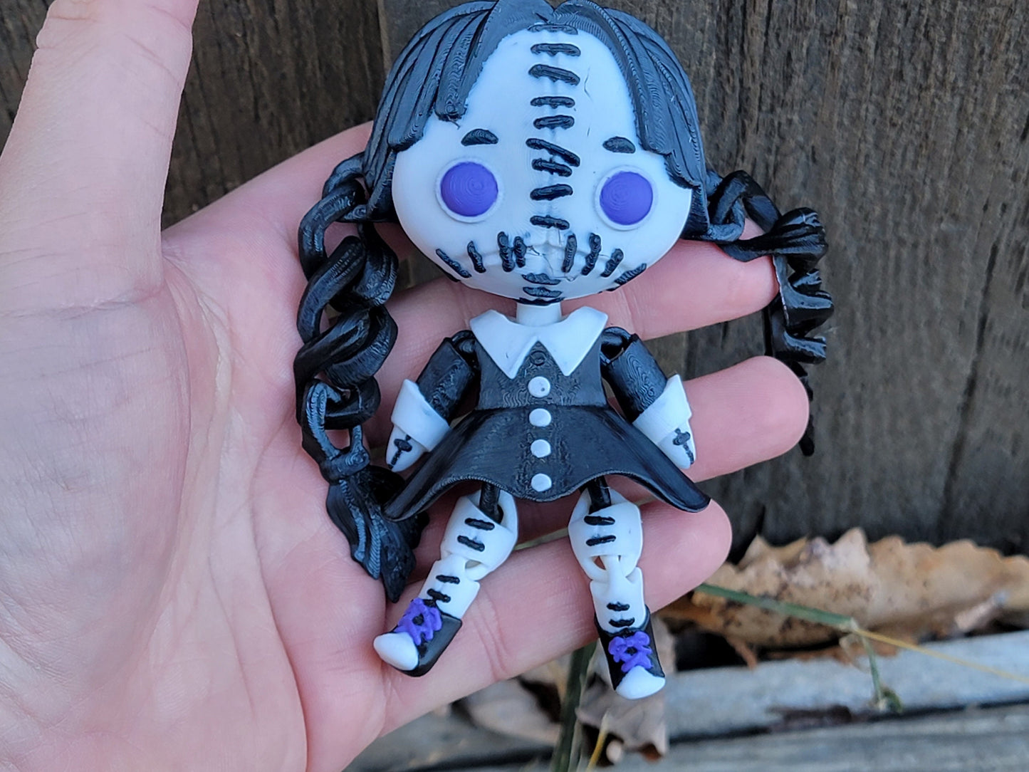 Goth Creepy Doll Articulated Toy by Twisty Prints