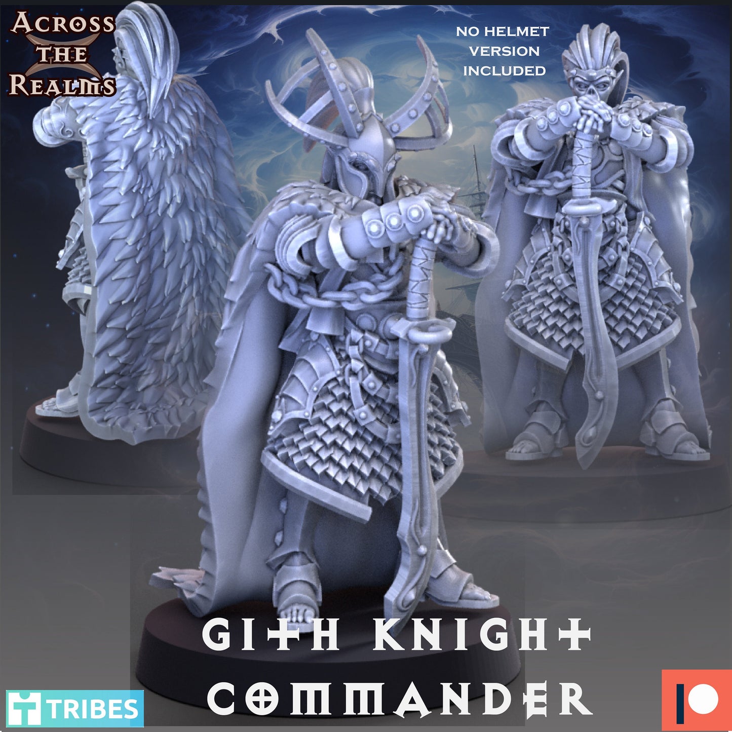 Gith Knight Multiple Versions by Across the Realms Miniatures