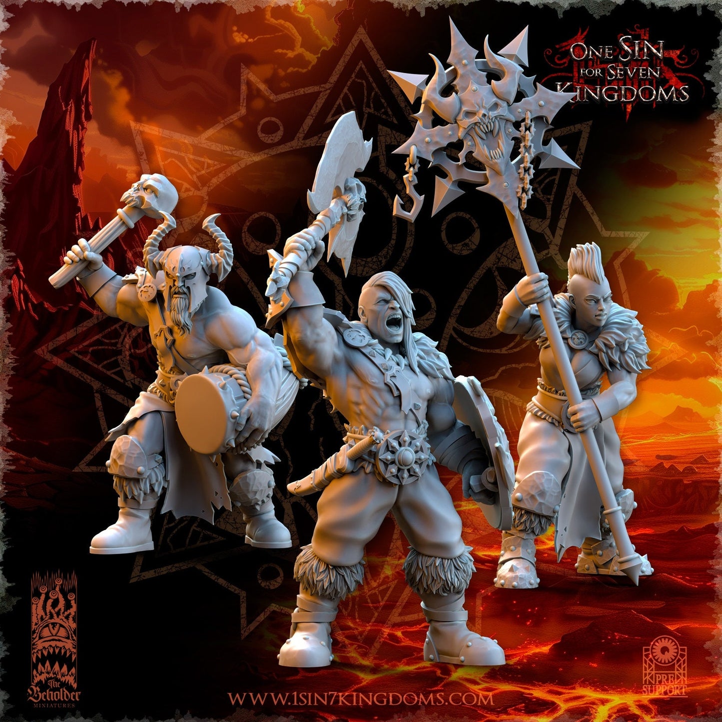 Barbarian Despoiler Warriors  by Beholder Miniatures