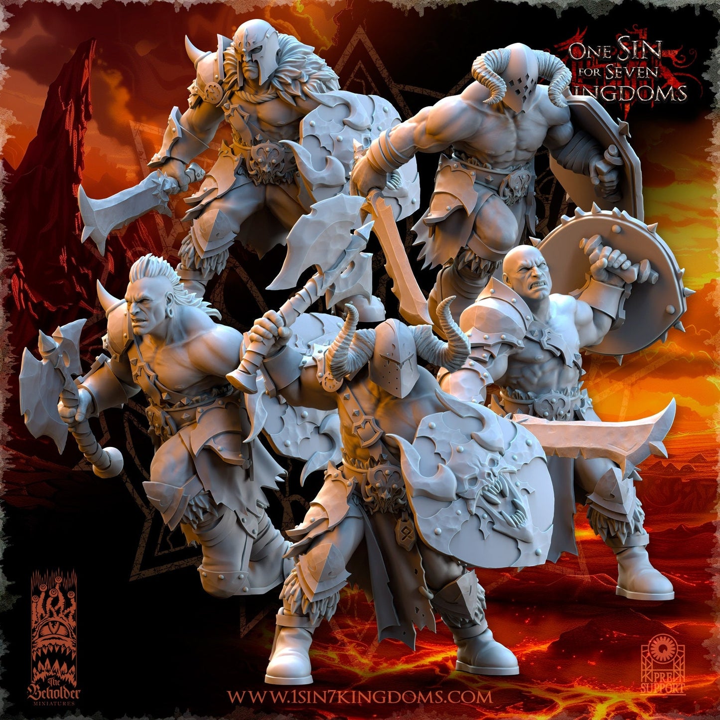 Barbarian Despoiler Warriors  by Beholder Miniatures