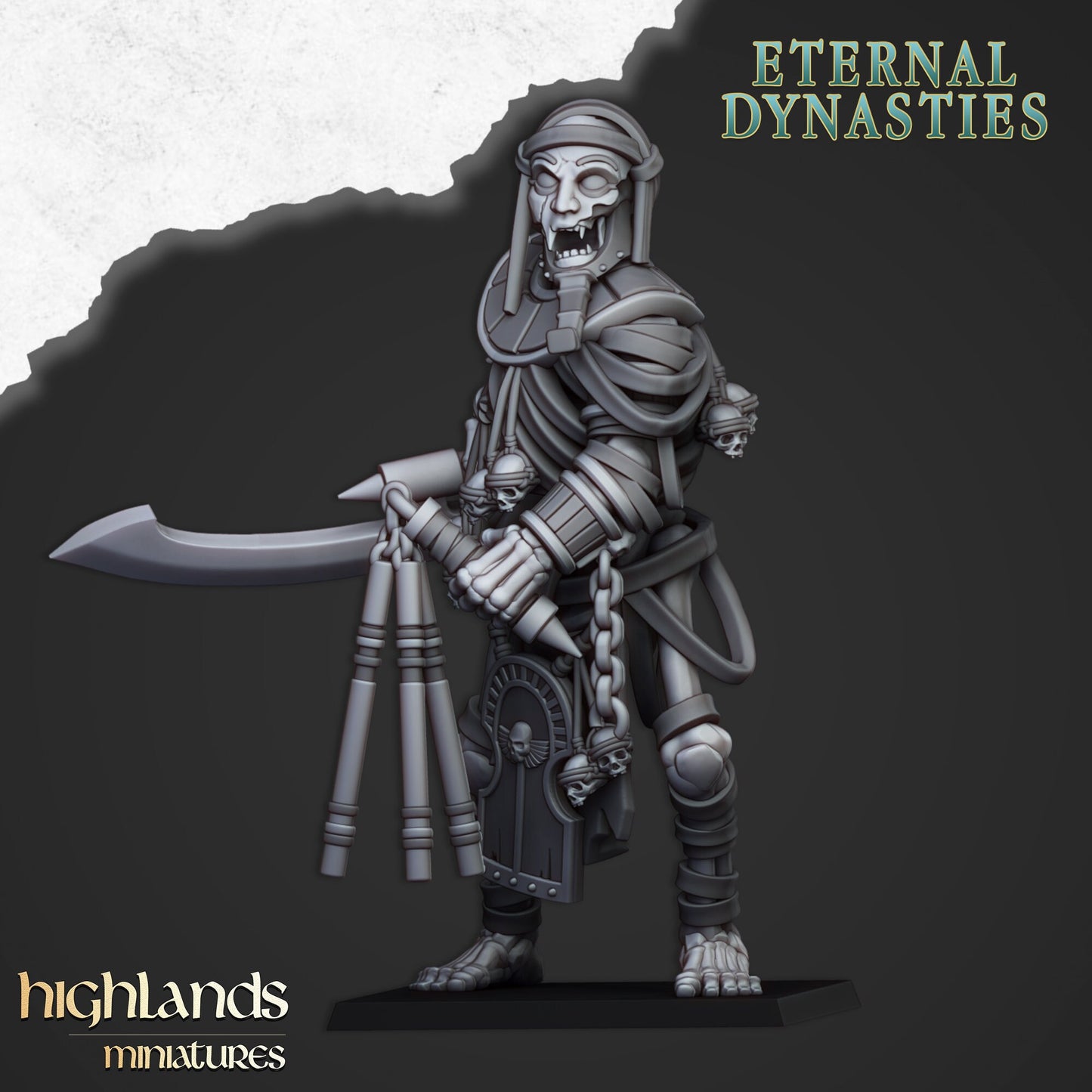 Ancient Skeletal Colossi  From Eternal Dynasties By Highland Miniatures