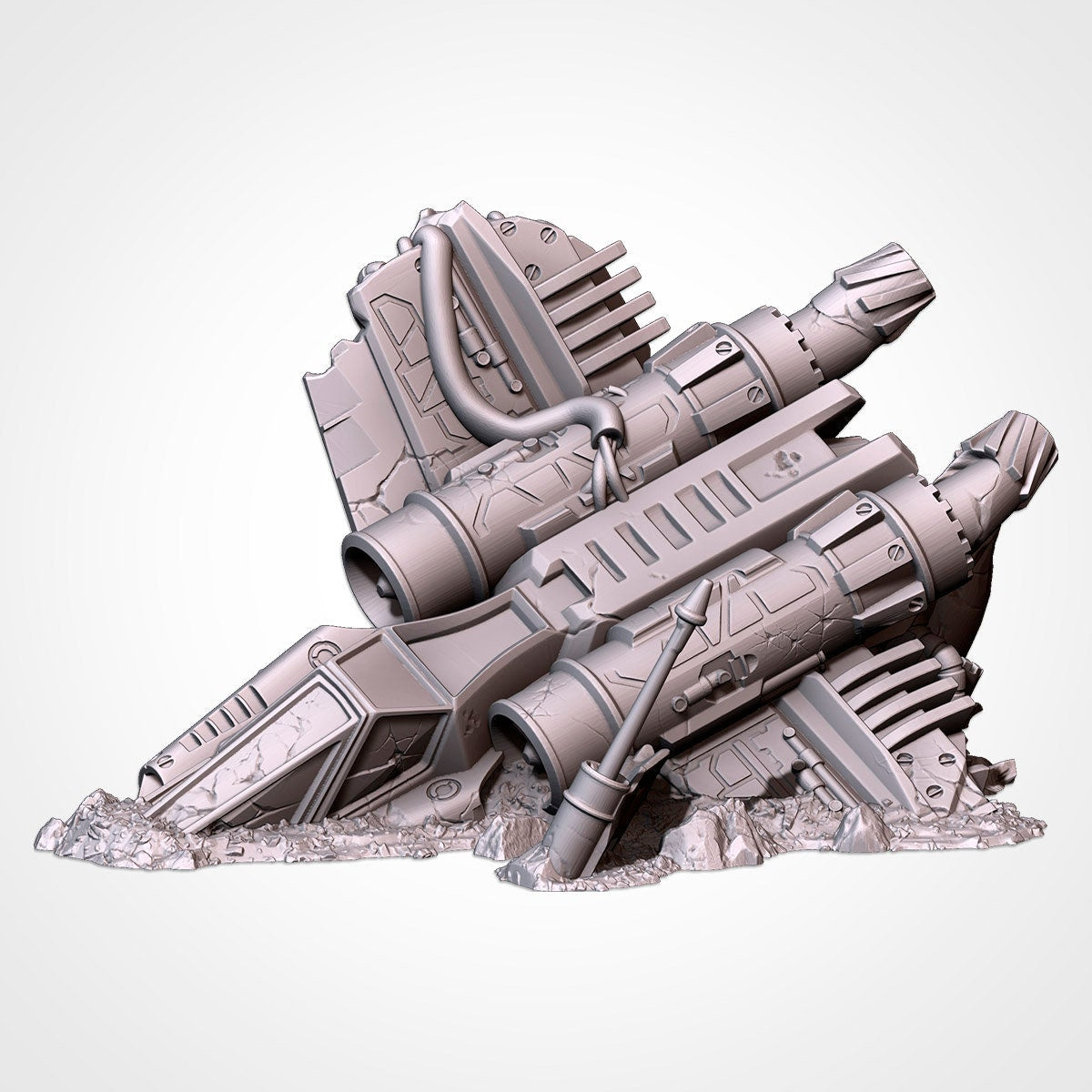 Crashed Spaceships by Txarli Factory Terrain