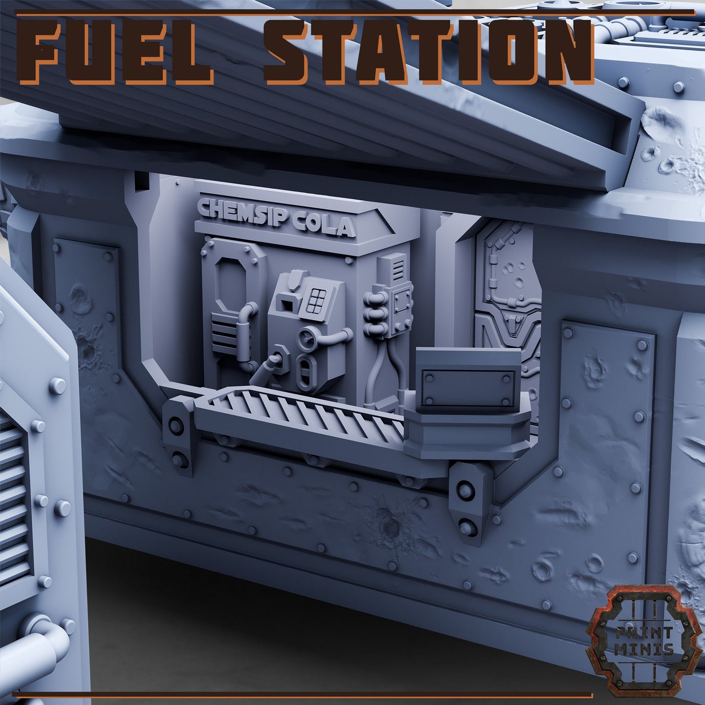 Fuel Station by Print Minis Miniatures