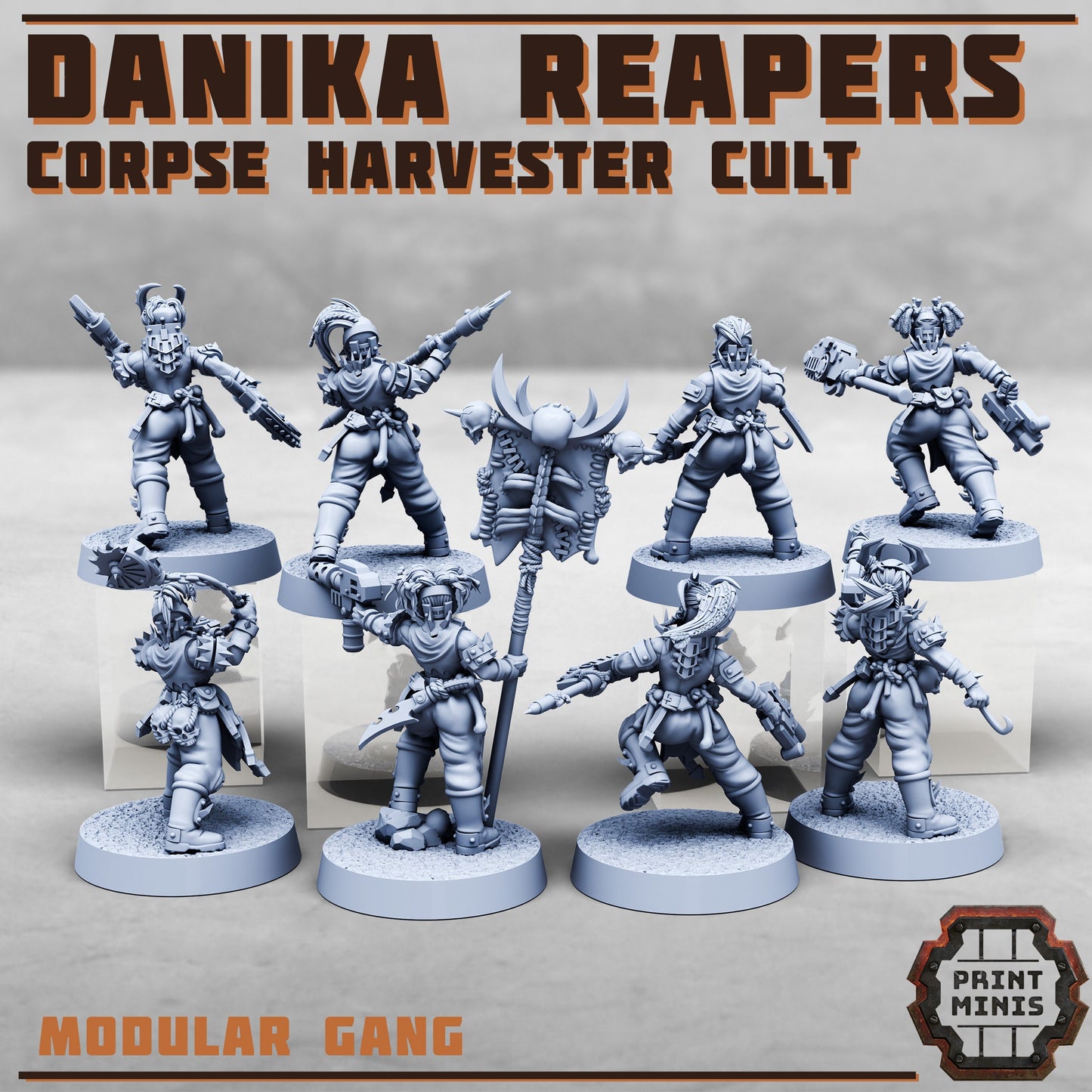 Danika Reapers Gang by Print Minis Miniatures