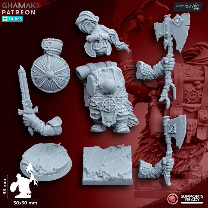 Urrok Chieftain  by Ghamak Miniatures