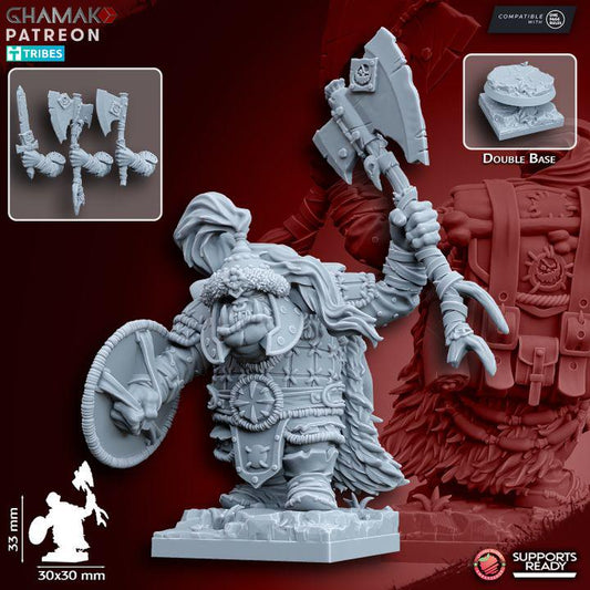 Urrok Chieftain  by Ghamak Miniatures