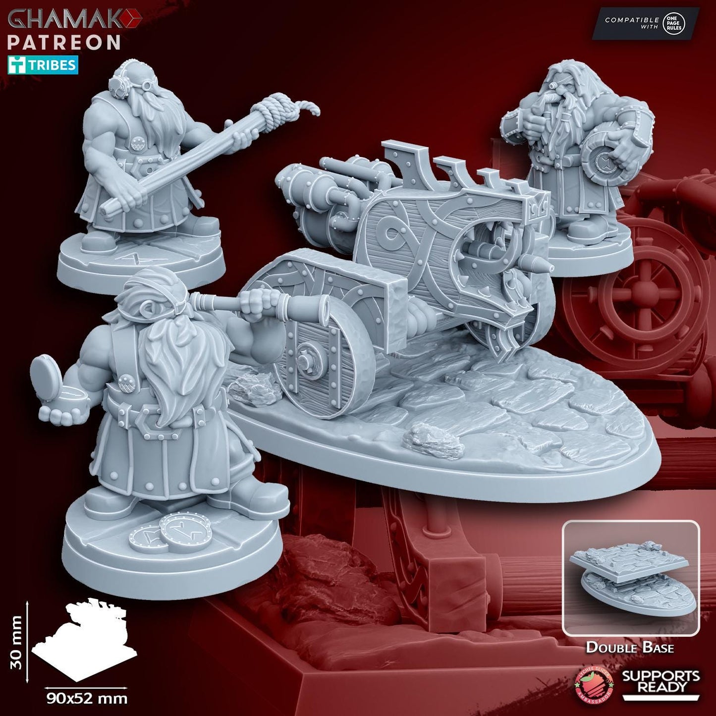 Dwarven Flame thrower by Ghamak Miniatures