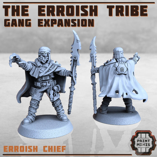 Erroish Tribe Chief by Print Minis Miniatures