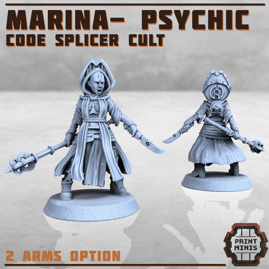 Marina - Code Splicer Cult by Print Minis Miniatures