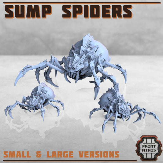 Sump Spiders by Print Minis Miniatures