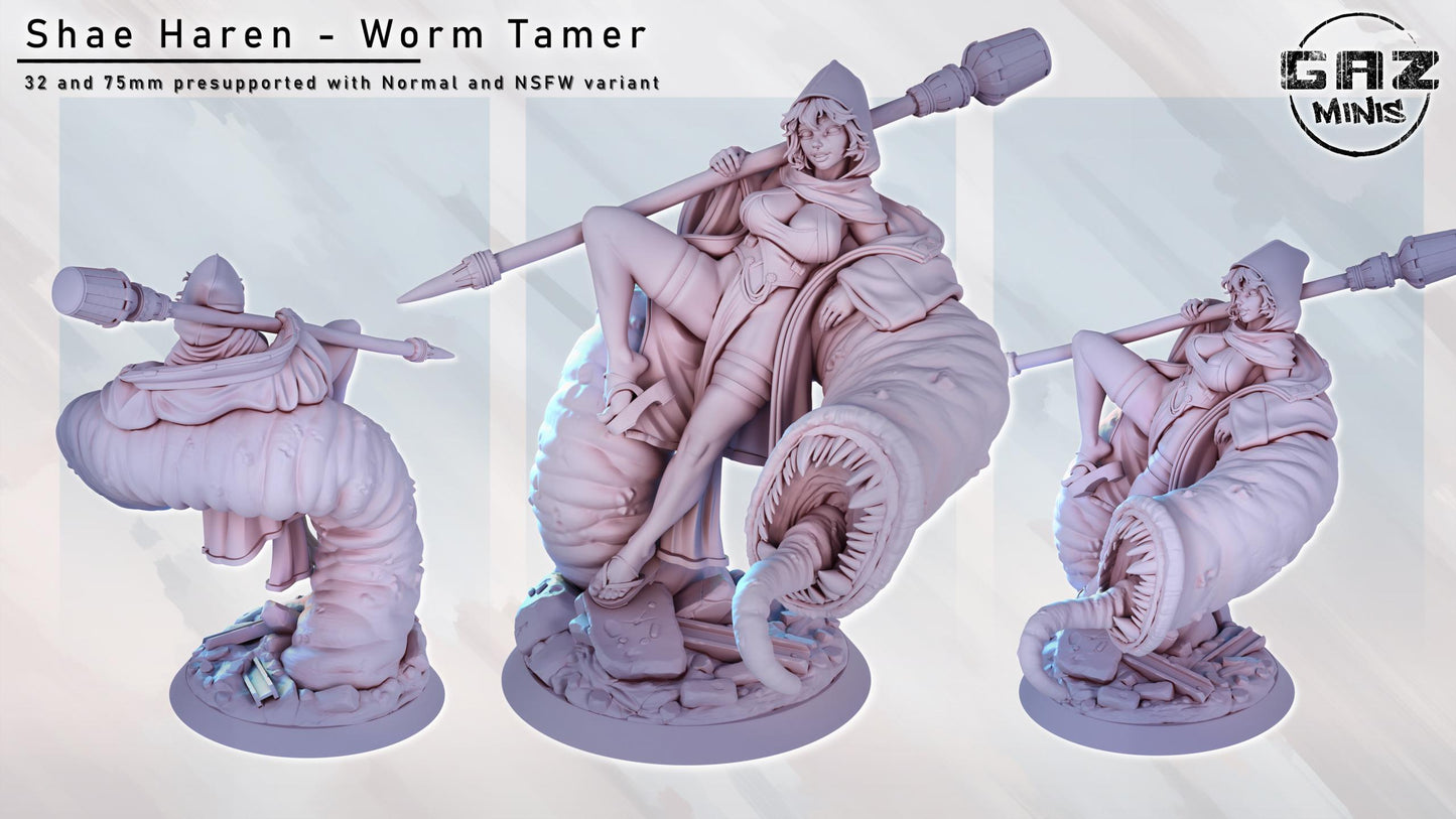 Shae Haren - Worm Tamer by Gaz Pin Up Miniatures