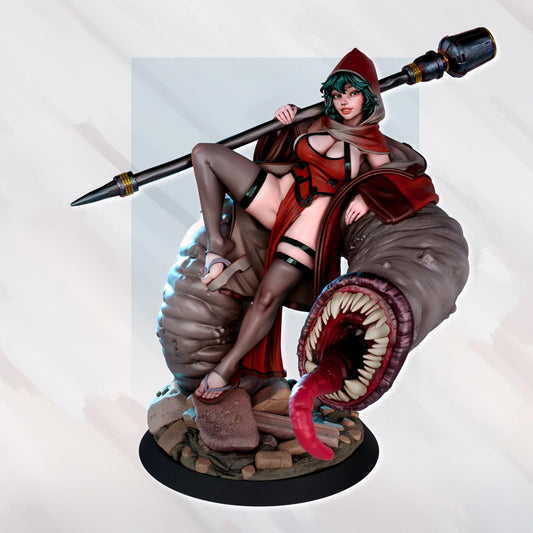 Shae Haren - Worm Tamer by Gaz Pin Up Miniatures