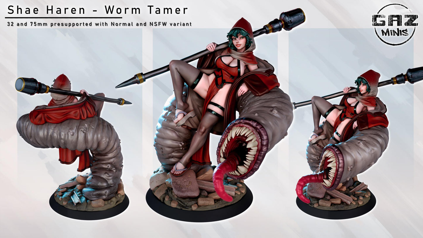 Shae Haren - Worm Tamer by Gaz Pin Up Miniatures