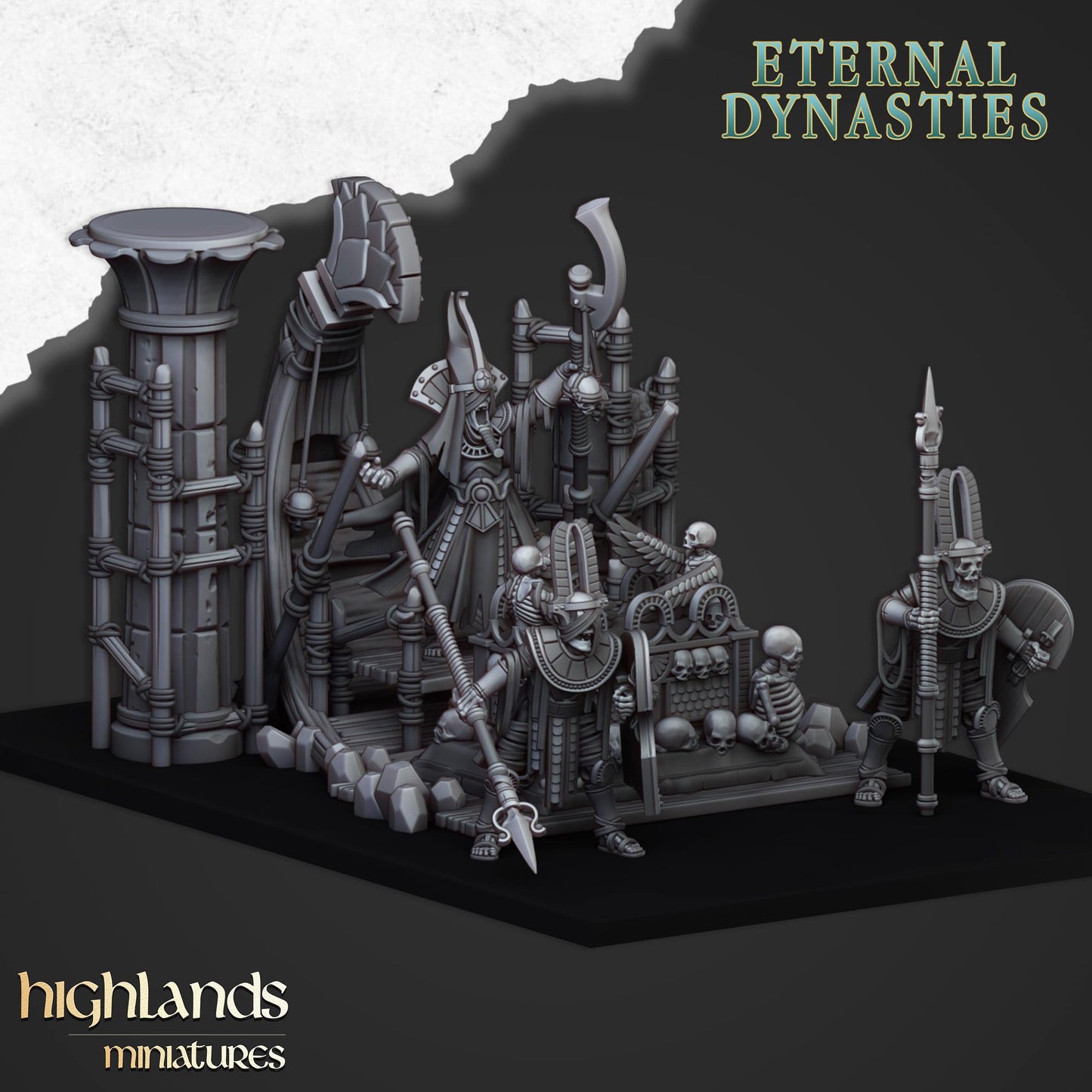 Sunken Pharaohs Funeral Ship From Eternal Dynasties By Highland Miniatures