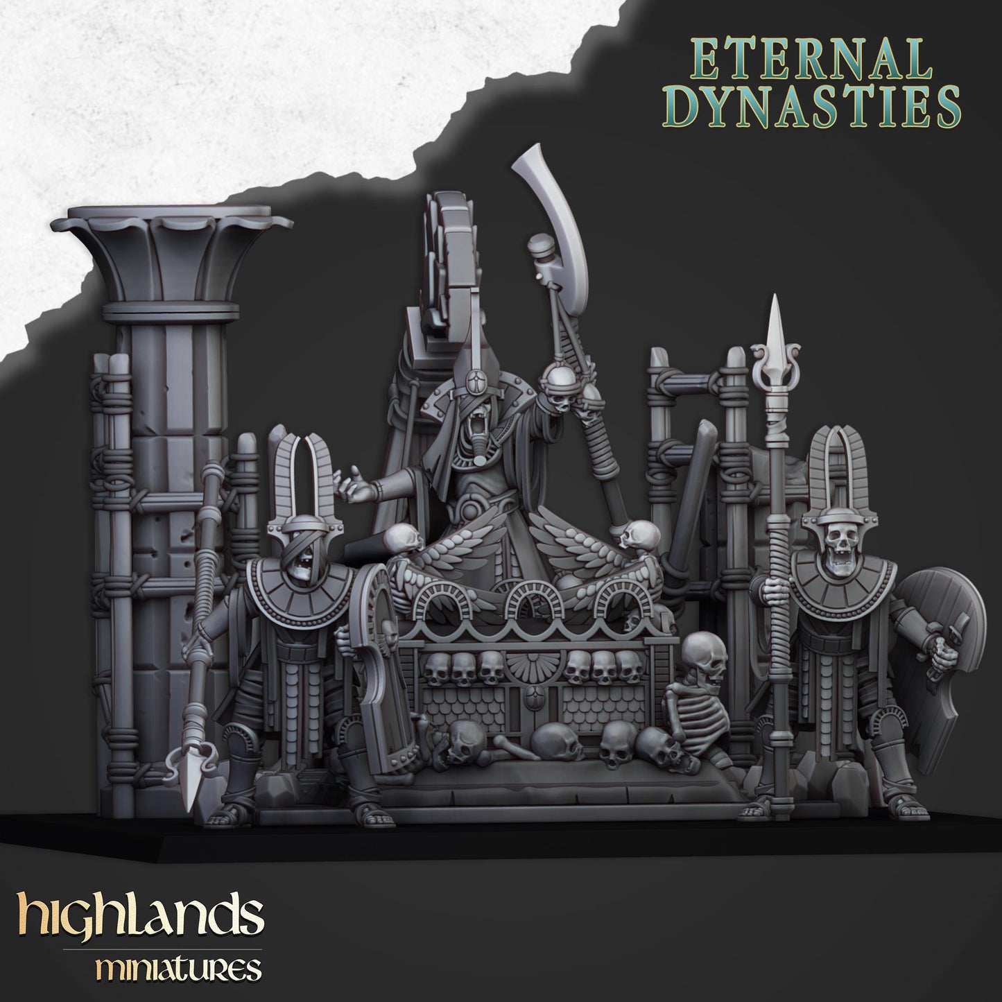 Sunken Pharaohs Funeral Ship From Eternal Dynasties By Highland Miniatures