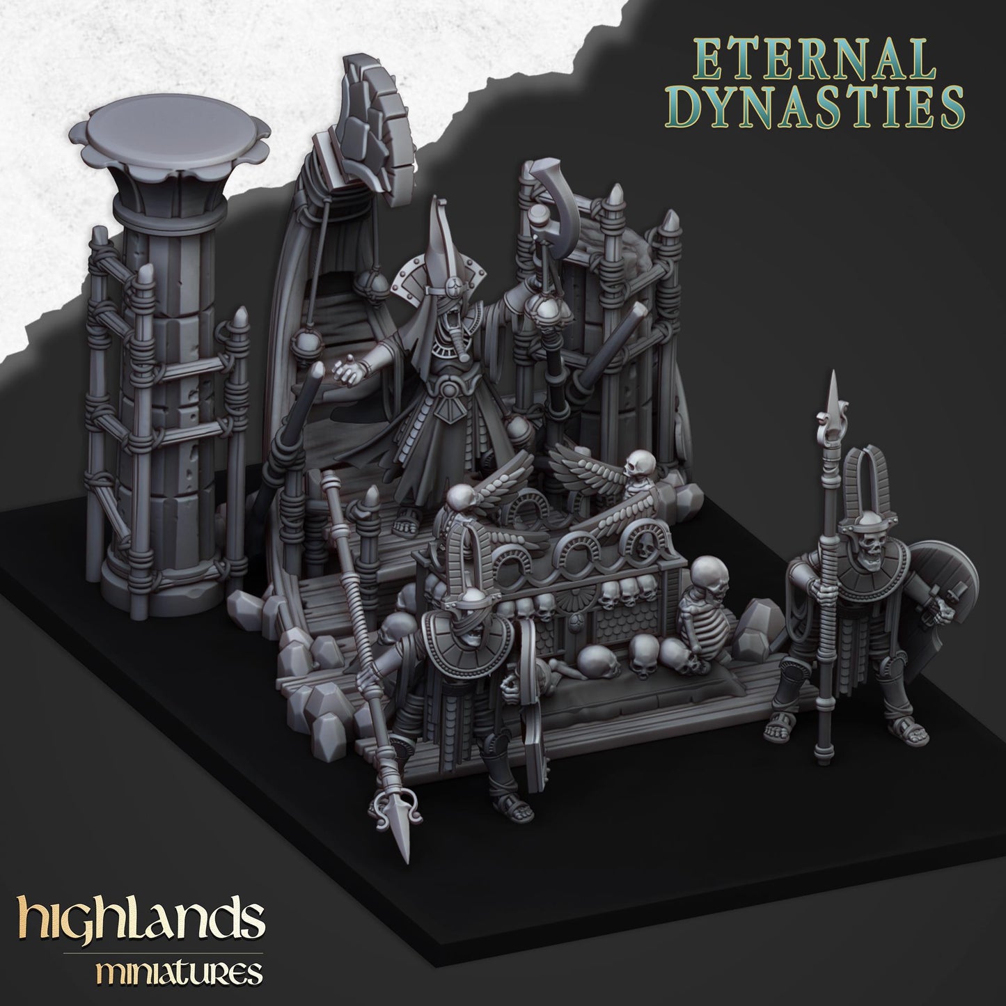 Sunken Pharaohs Funeral Ship From Eternal Dynasties By Highland Miniatures