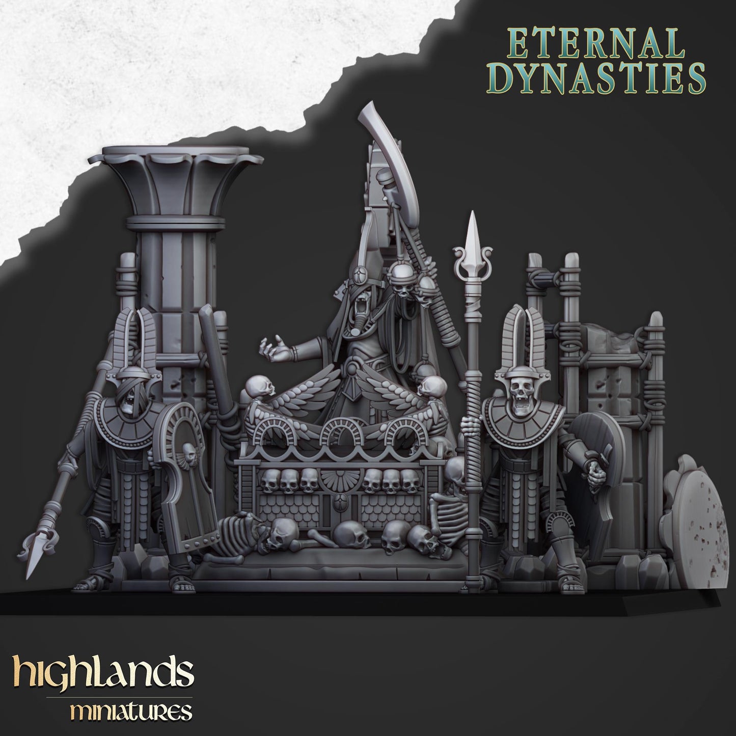 Sunken Pharaohs Funeral Ship From Eternal Dynasties By Highland Miniatures