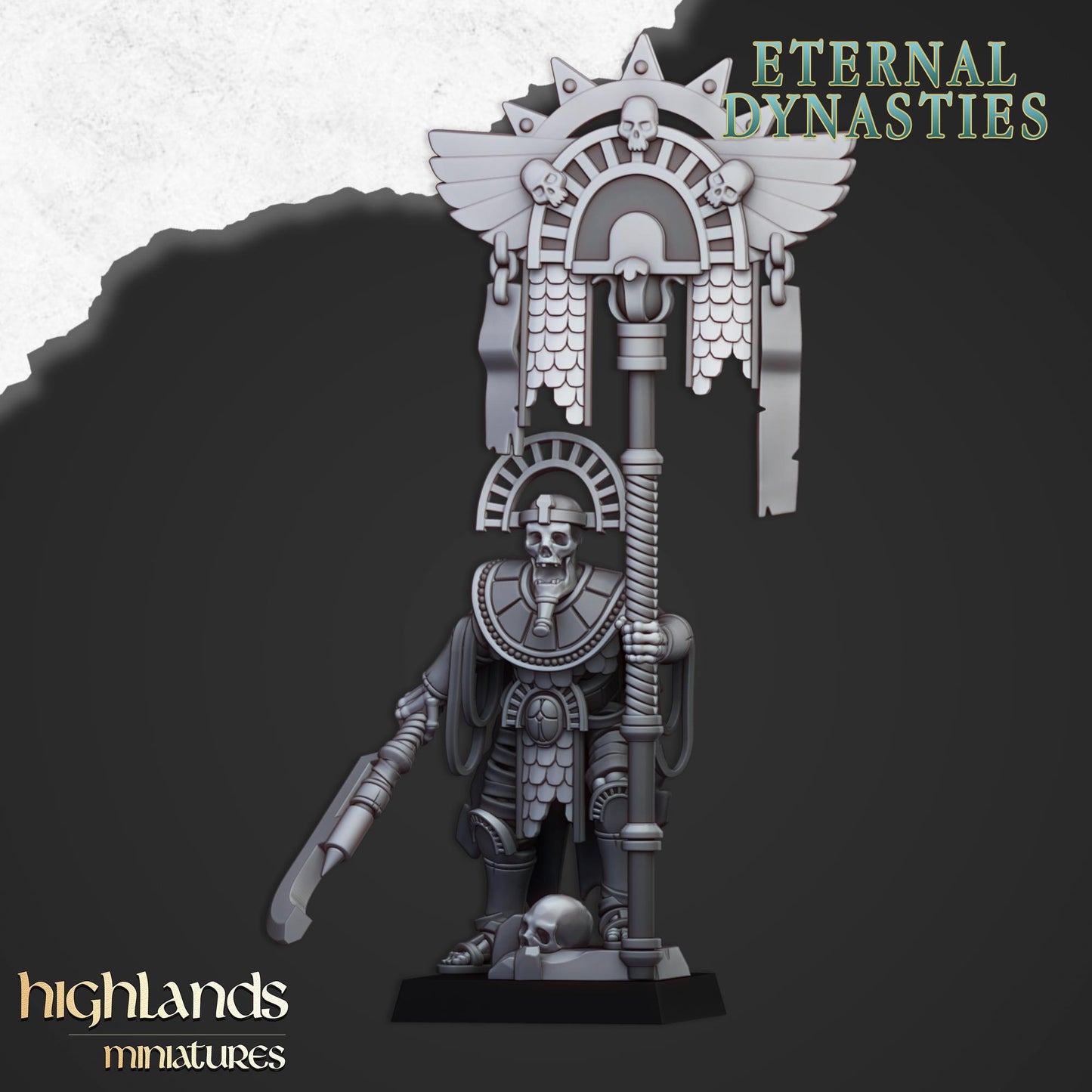 Eternal Bannerman From Eternal Dynasties By Highland Miniatures