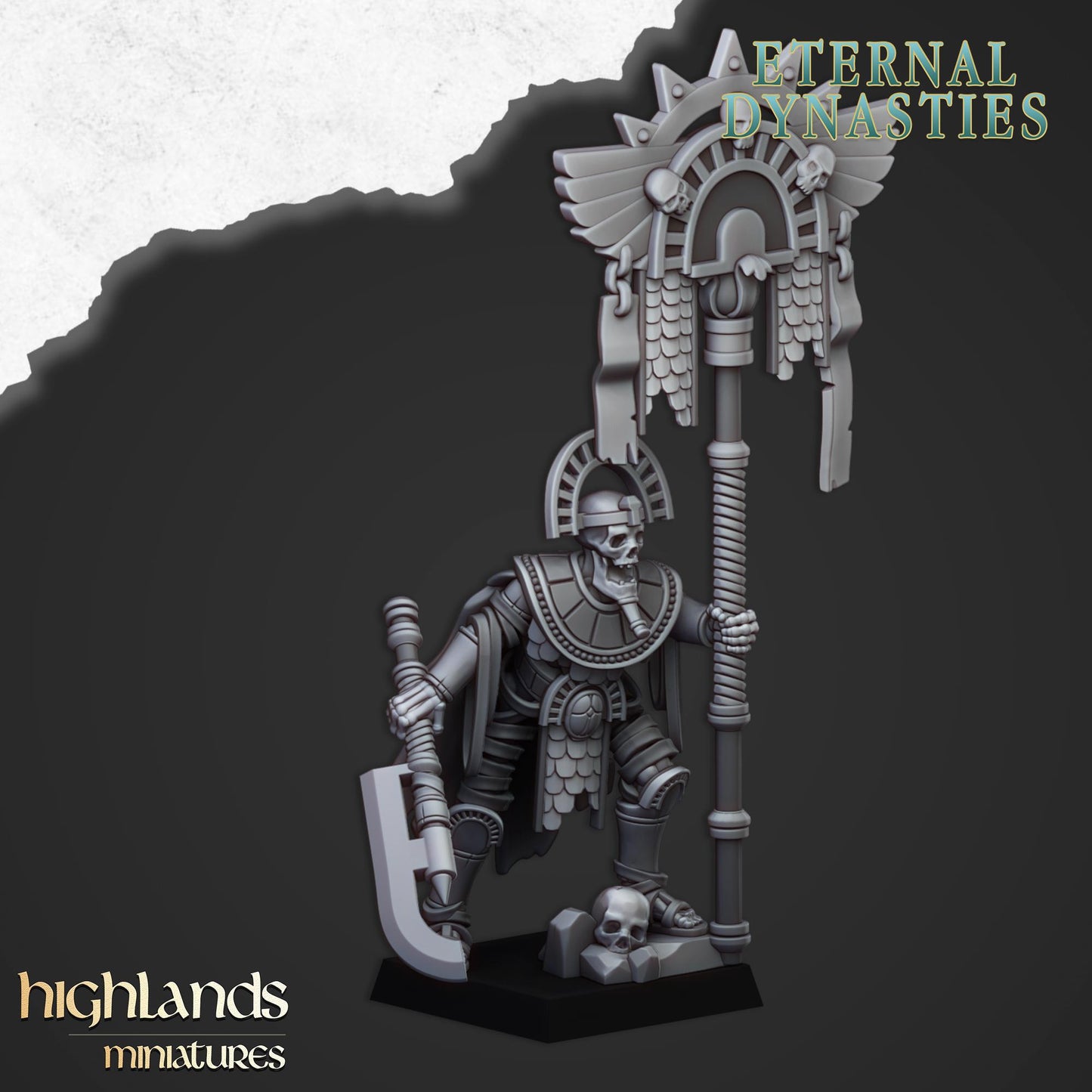 Eternal Bannerman From Eternal Dynasties By Highland Miniatures