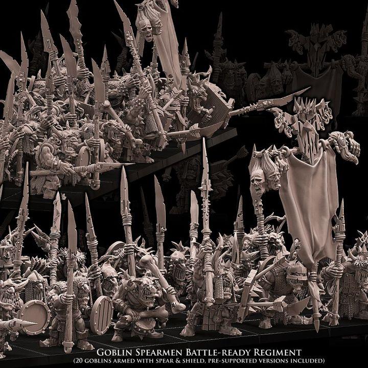 Goblin Spearmen Unit by Avatars of War Miniatures