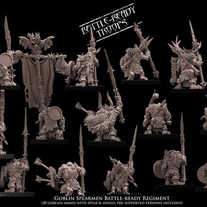 Goblin Spearmen Unit by Avatars of War Miniatures