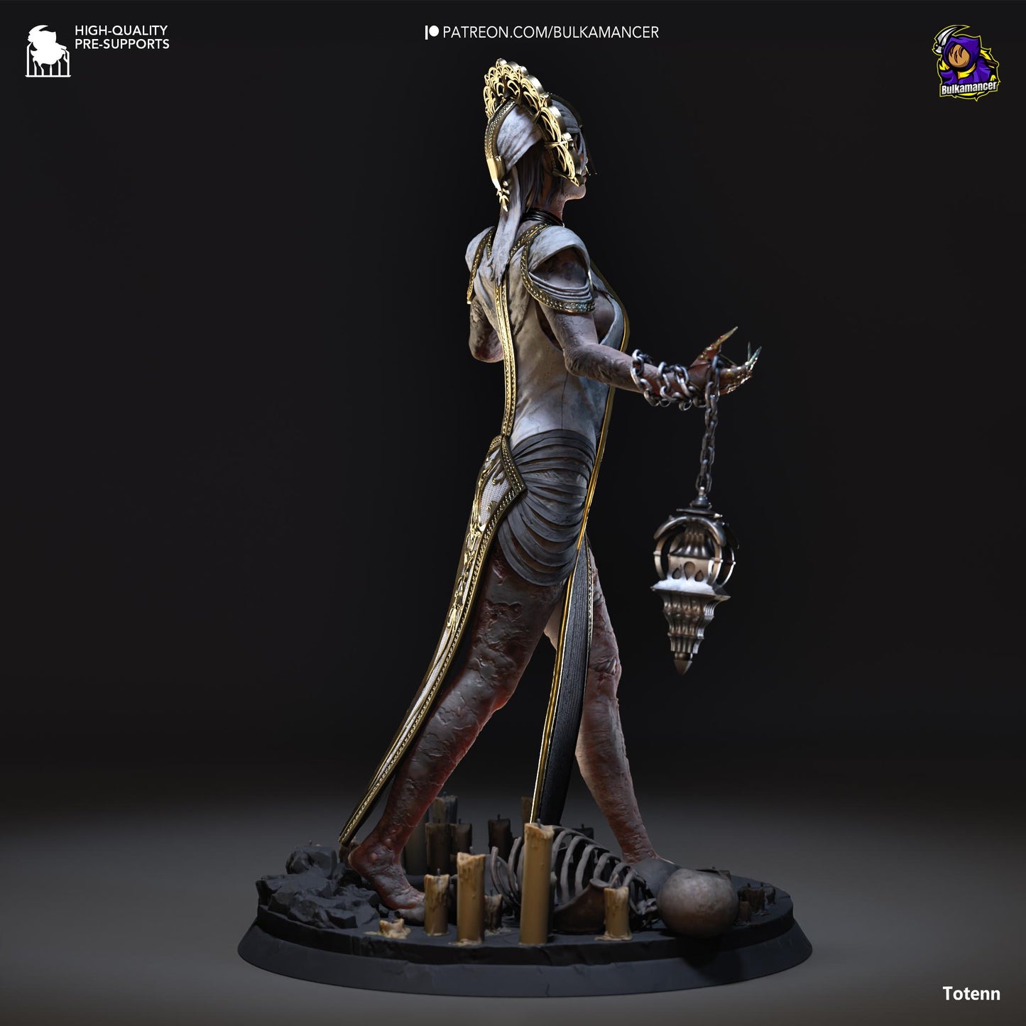 Plagued Priestess of Babylon  Statue Model Kit by Bulkamancer Sculpts