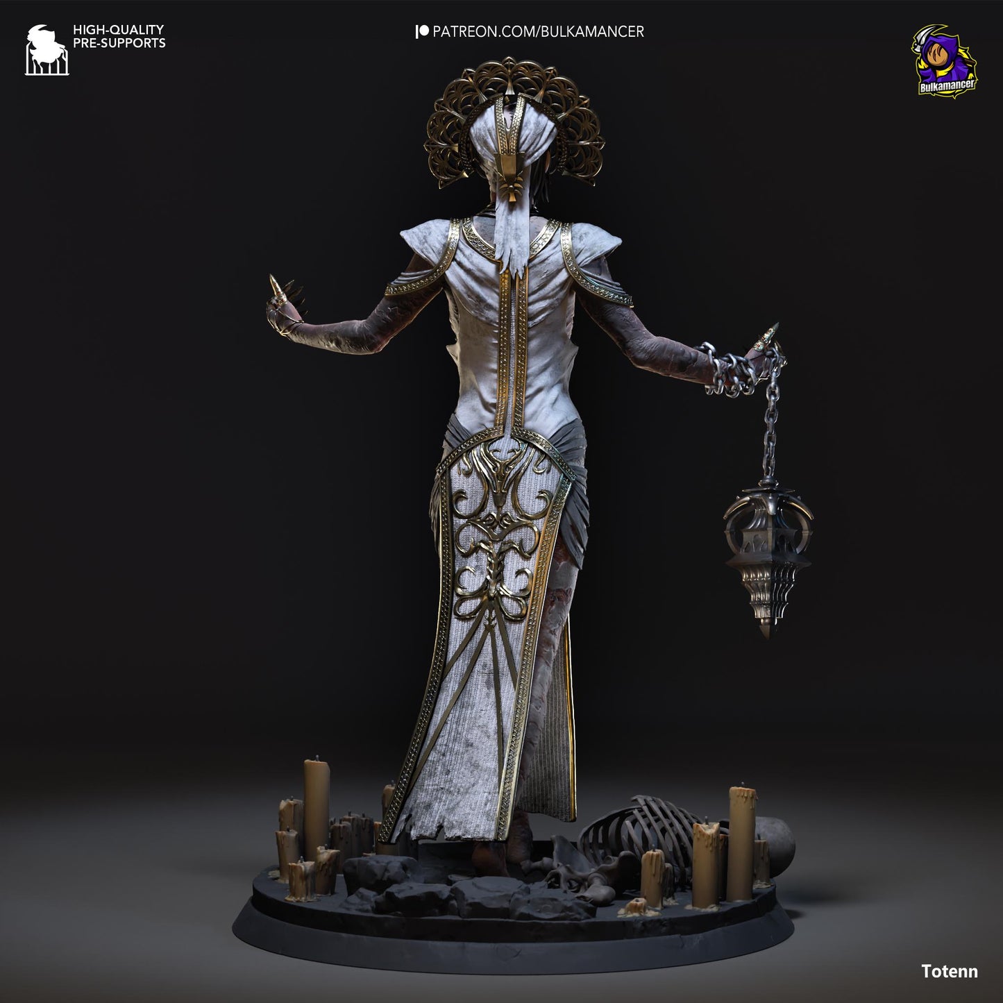 Plagued Priestess of Babylon  Statue Model Kit by Bulkamancer Sculpts