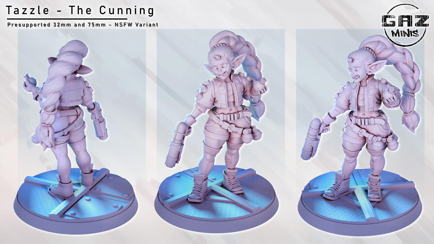 Tazzle the Cunning - Goblin Merc by Gaz Pin Up Miniatures