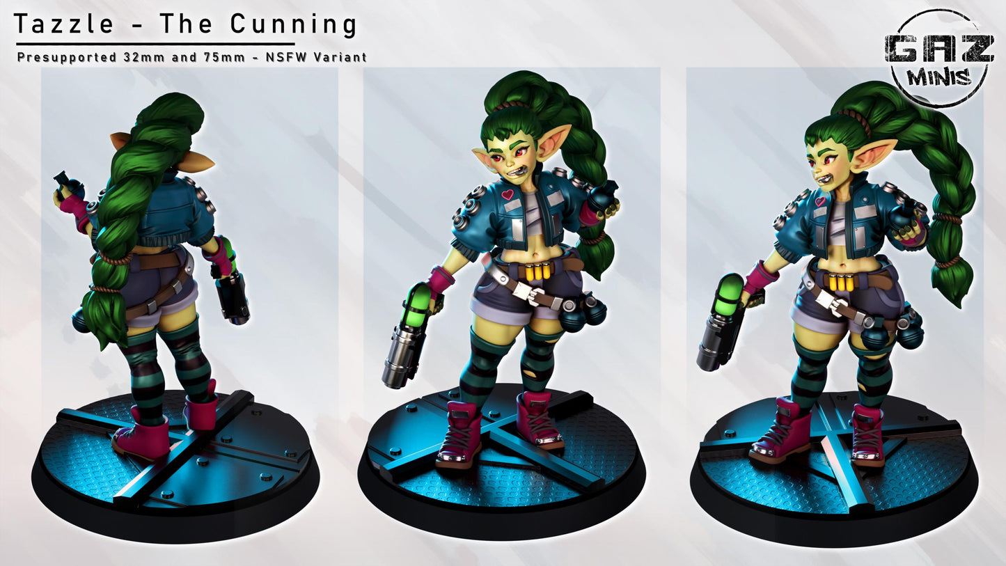 Tazzle the Cunning - Goblin Merc by Gaz Pin Up Miniatures