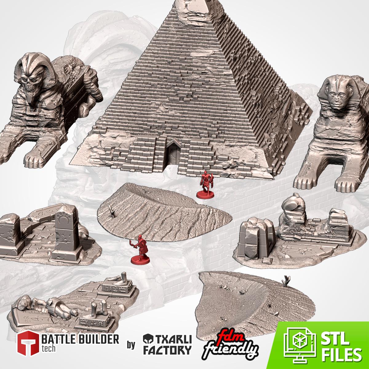 Egyptian Monuments and Pyramids  by Txarli Factory Terrain