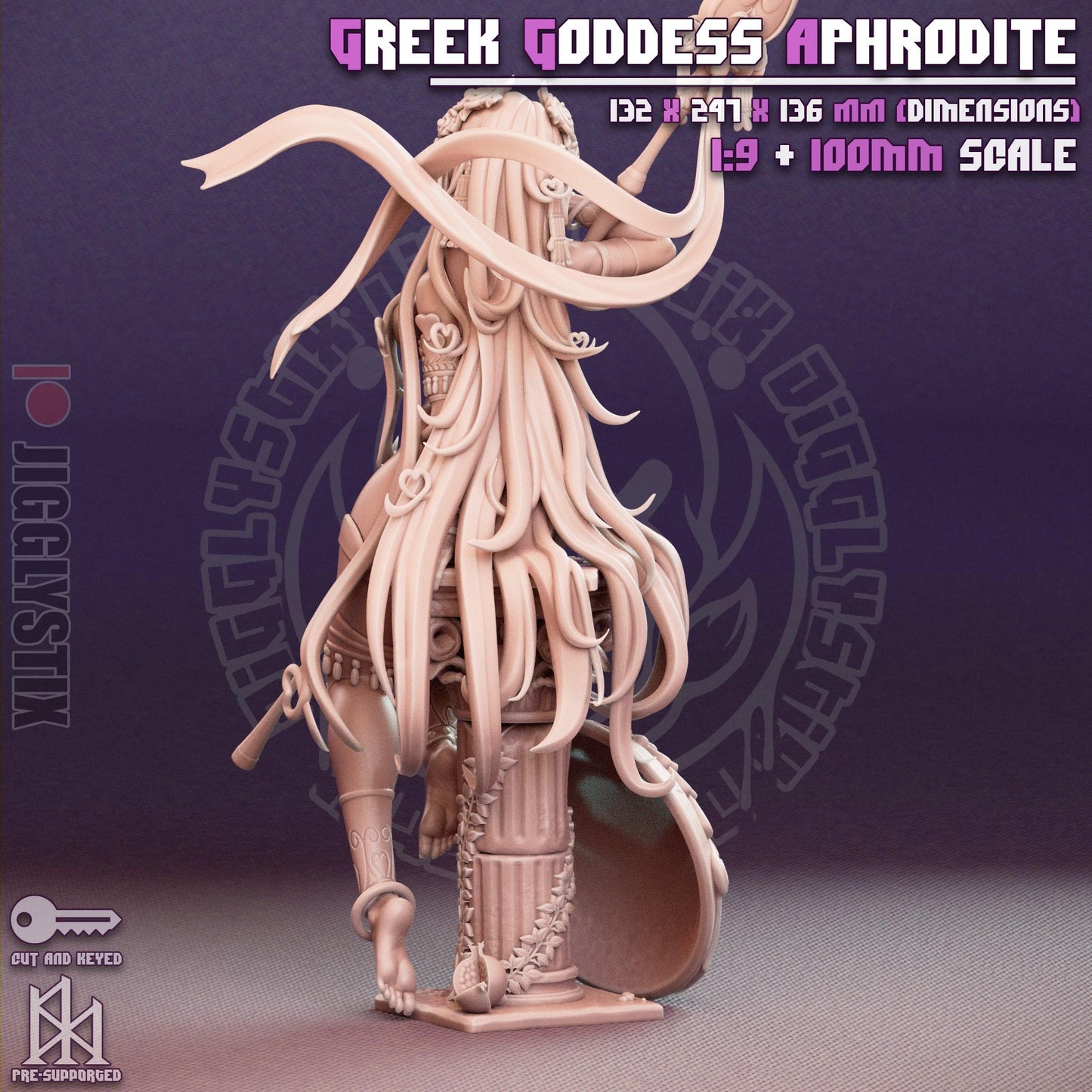 Greek Goddess Aphrodite by Jigglystix Pin Up Factory Miniatures