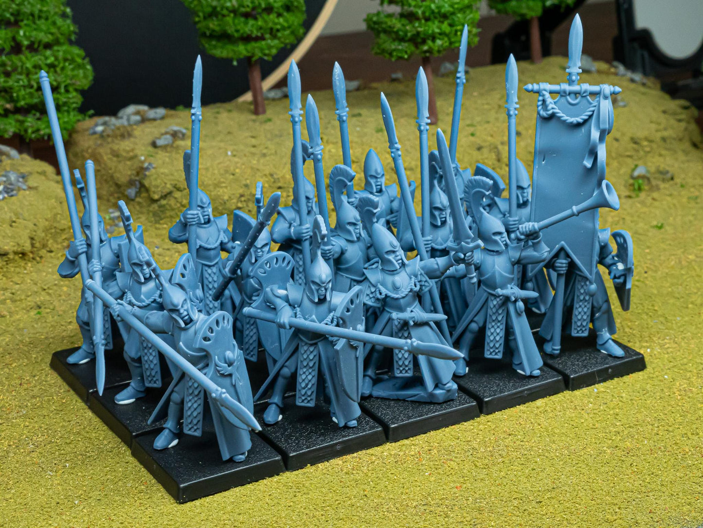 Spearmen Unit of Aegean Elves  by Highland Miniatures