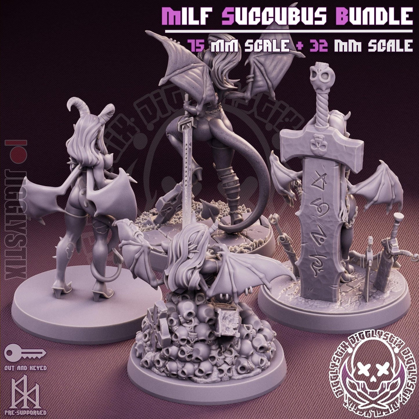 Milf Succubus Bundle by Jigglystix Pin Up Factory