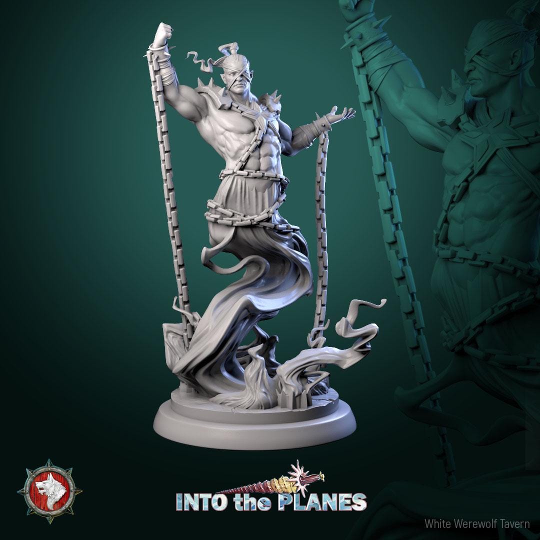 Djinni from Into the Planes by White Werewolf Tavern Miniatures