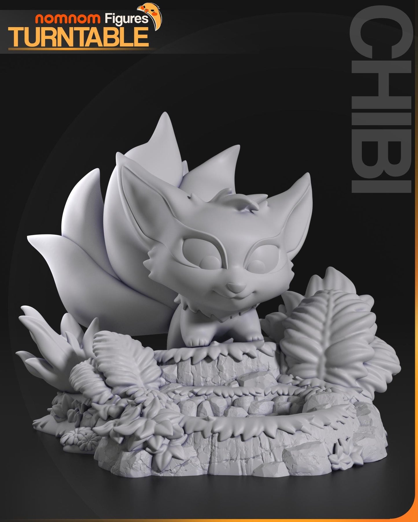 Chibi Kurama Statue Model Kit by Nom Nom Figures