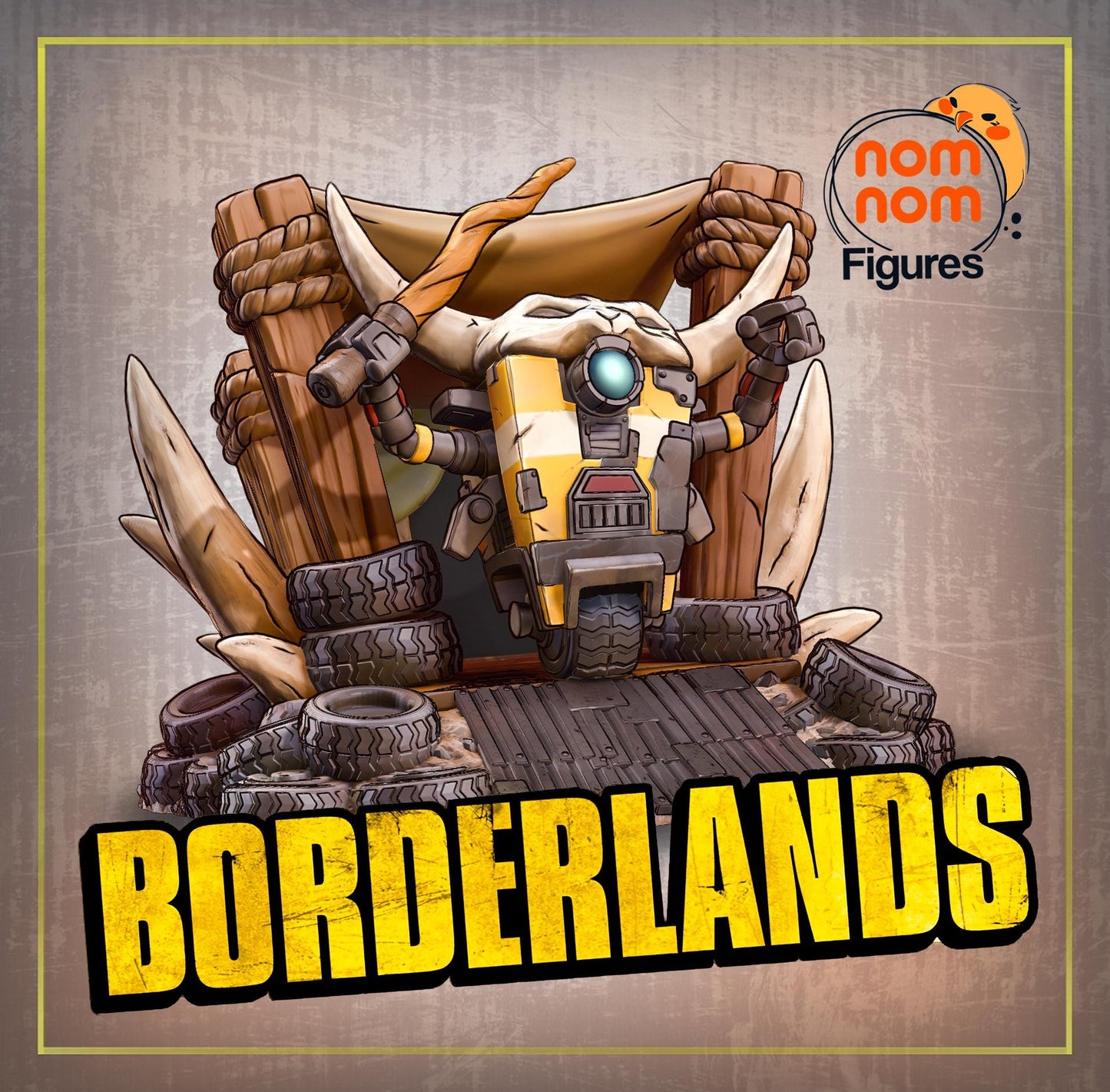 Chibi Claptrap Statue Model Kit by Nom Nom Figures