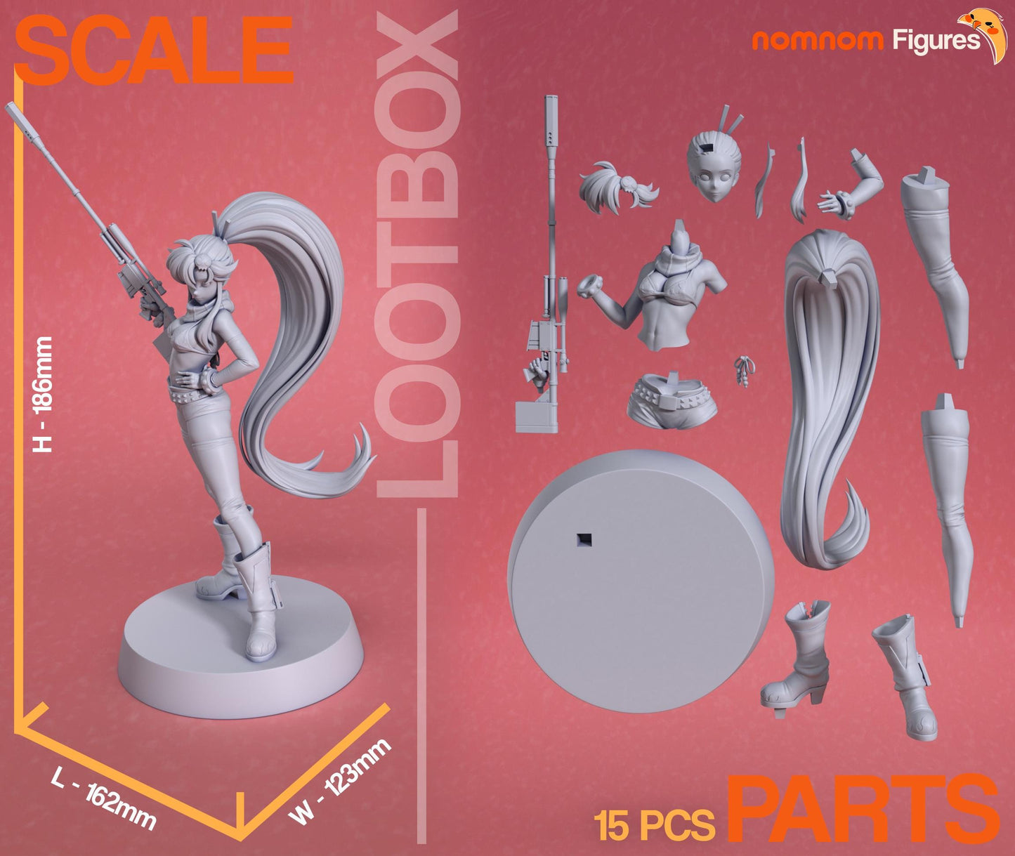 Yoko Statue Model Kit by Nomnom Figures