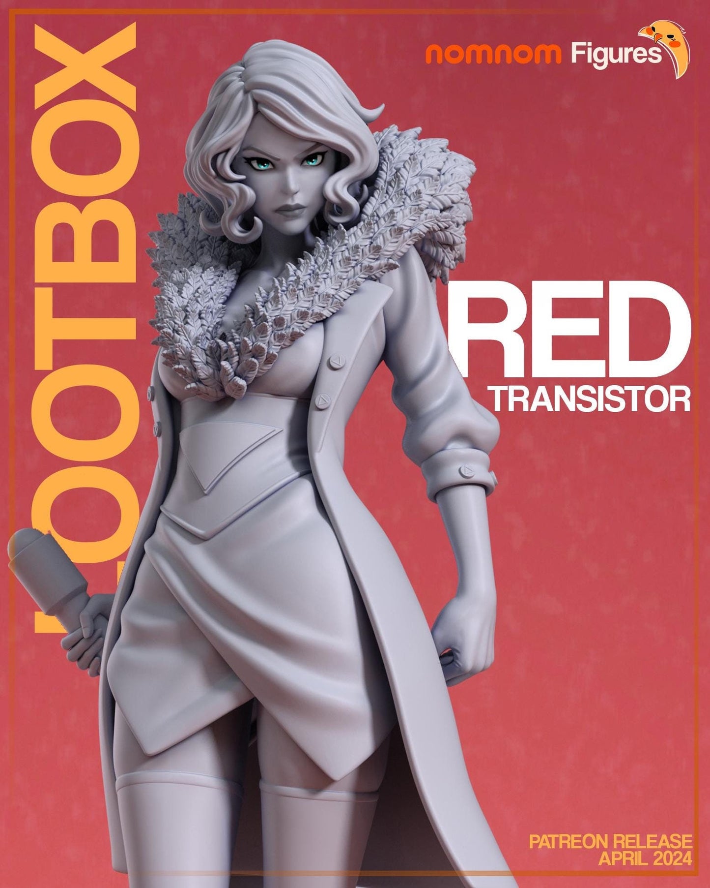 Red Statue Model Kit by Nomnom Figures