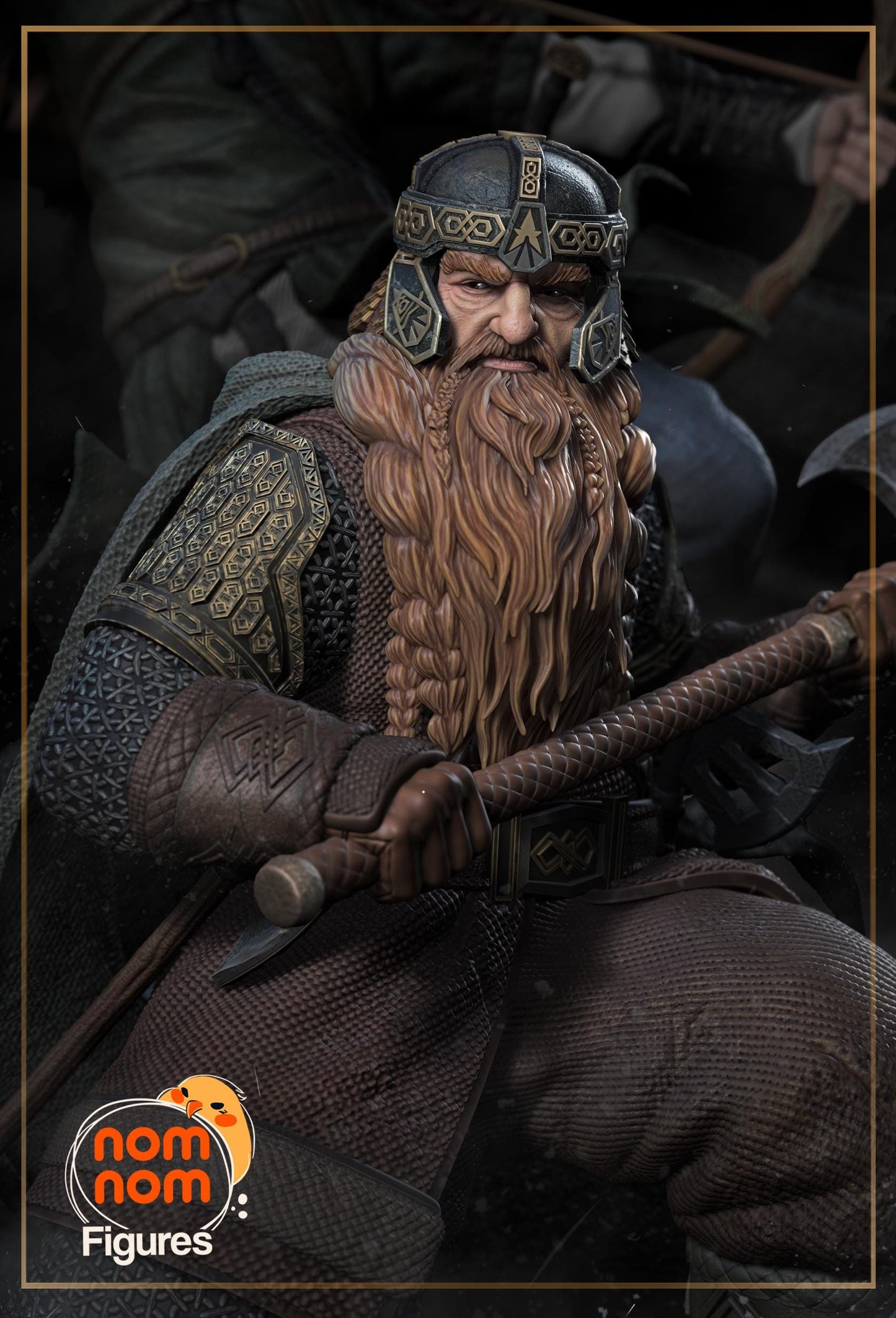 Gimli & Legolas Statue Model Kit by Nomnom Figures