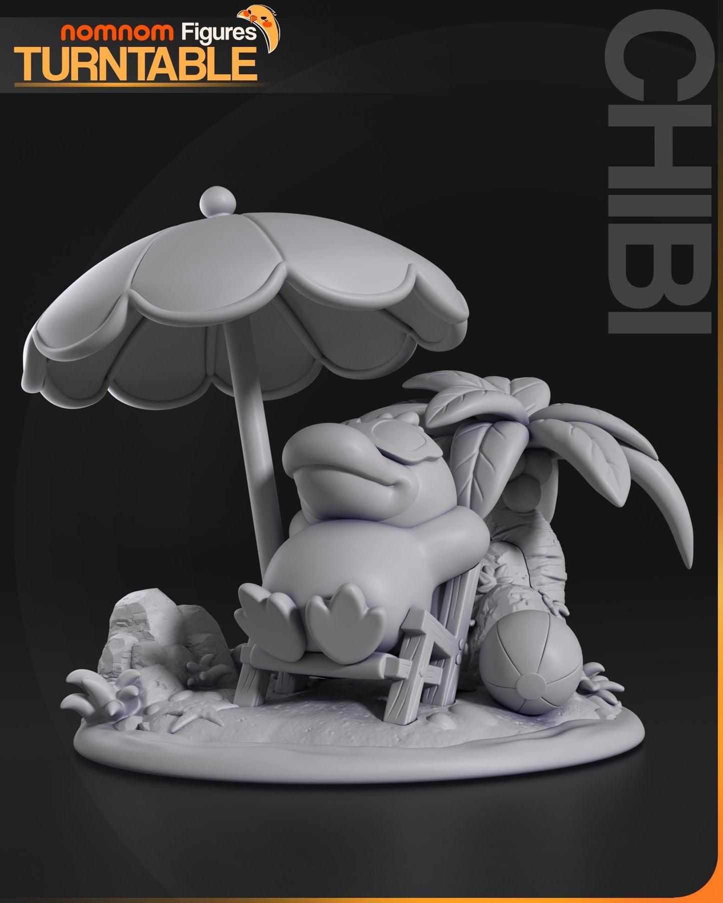 Chibi Psyduck Statue Model Kit by Nom Nom Figures