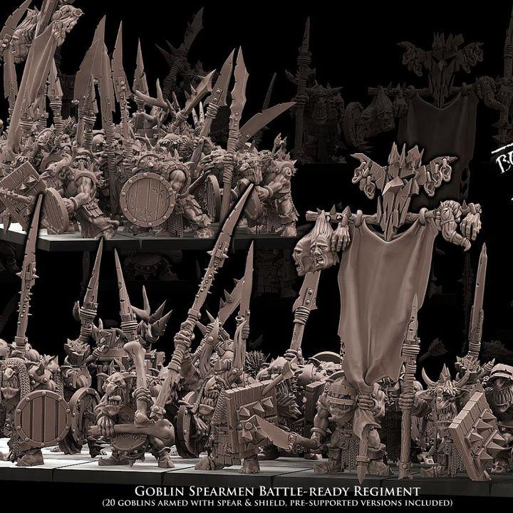 Goblin Spearmen Unit by Avatars of War Miniatures