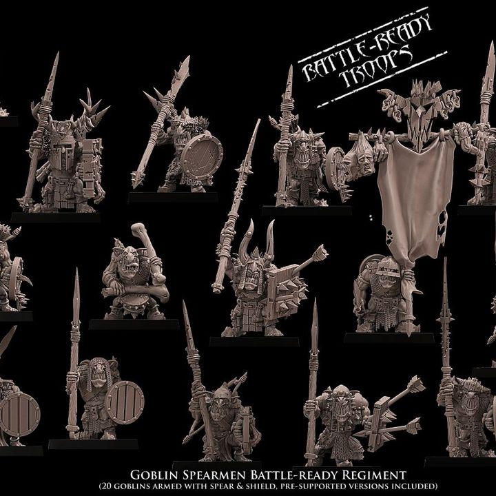 Goblin Spearmen Unit by Avatars of War Miniatures